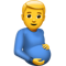 Pregnant Man emoji on Apple